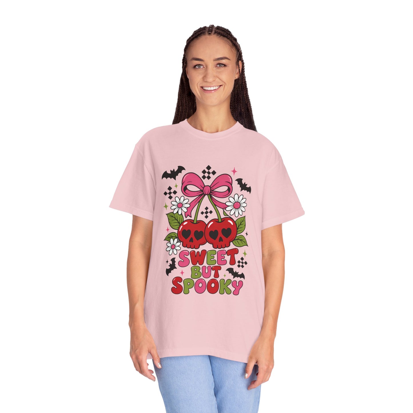 Sweet But Spooky Skull Cherries T-shirt | Halloween Cute Goth