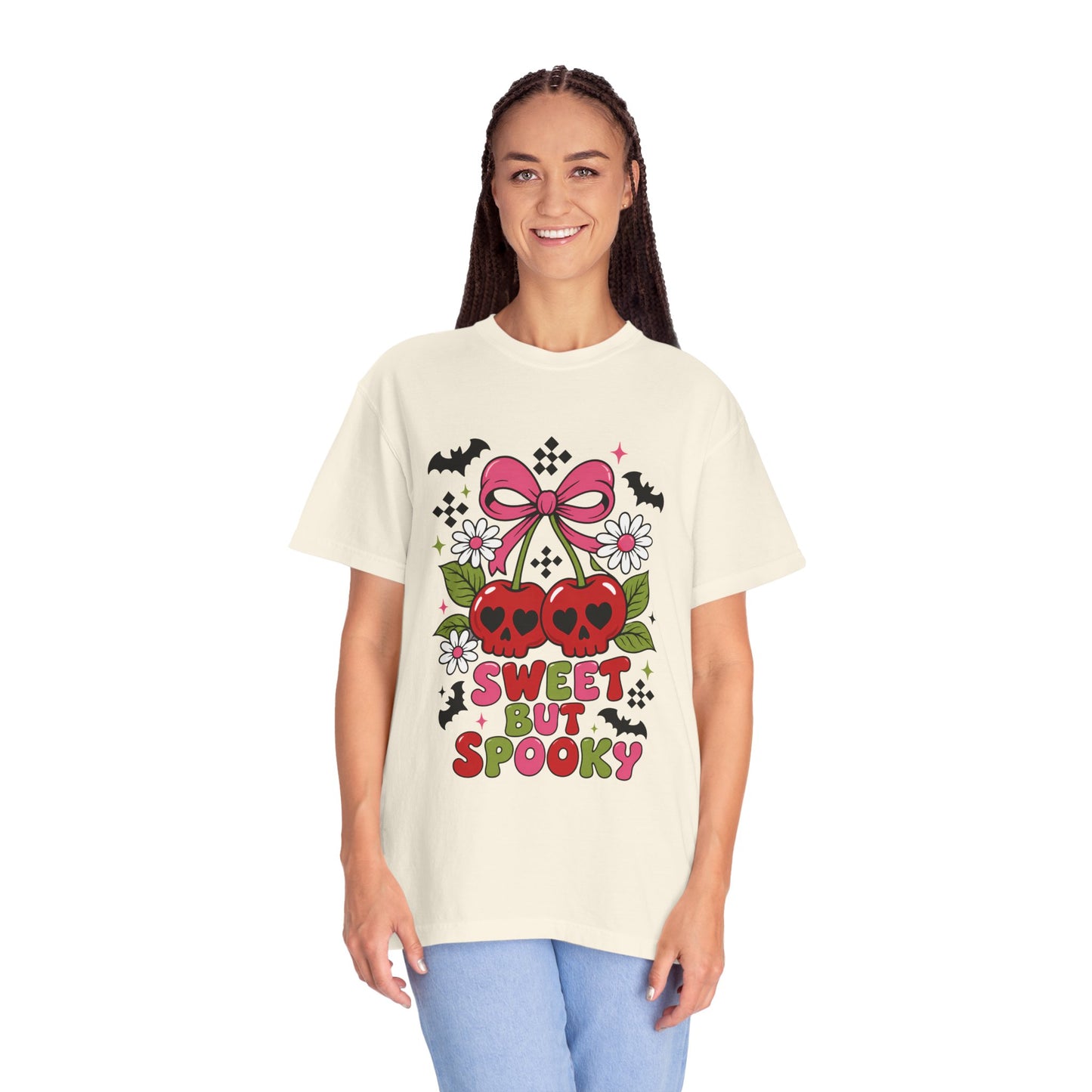 Sweet But Spooky Skull Cherries T-shirt | Halloween Cute Goth