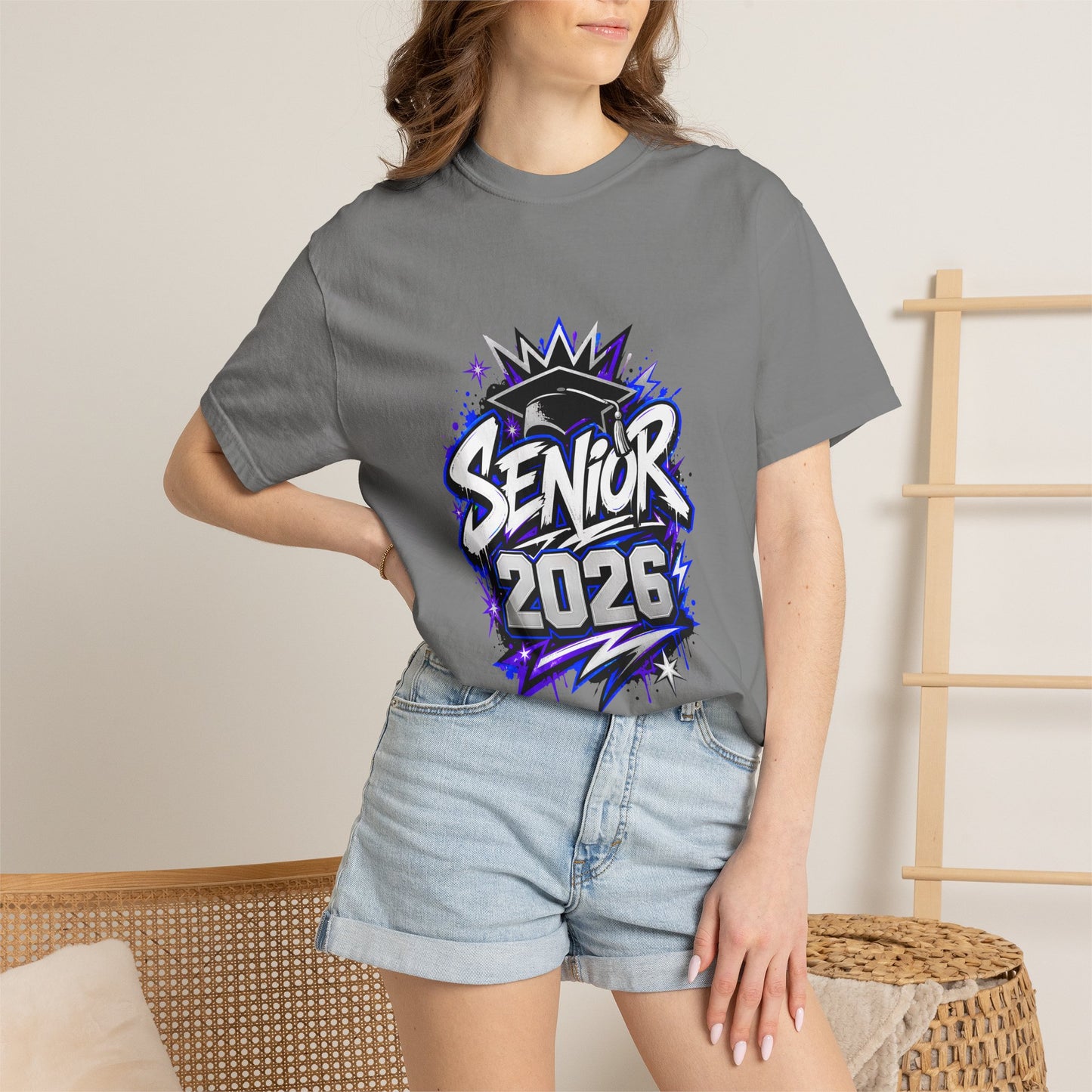 Senior 2026 Comfort Colors Shirt | Class of 2026 Graffiti Graduation Tee | Unisex Senior Gift