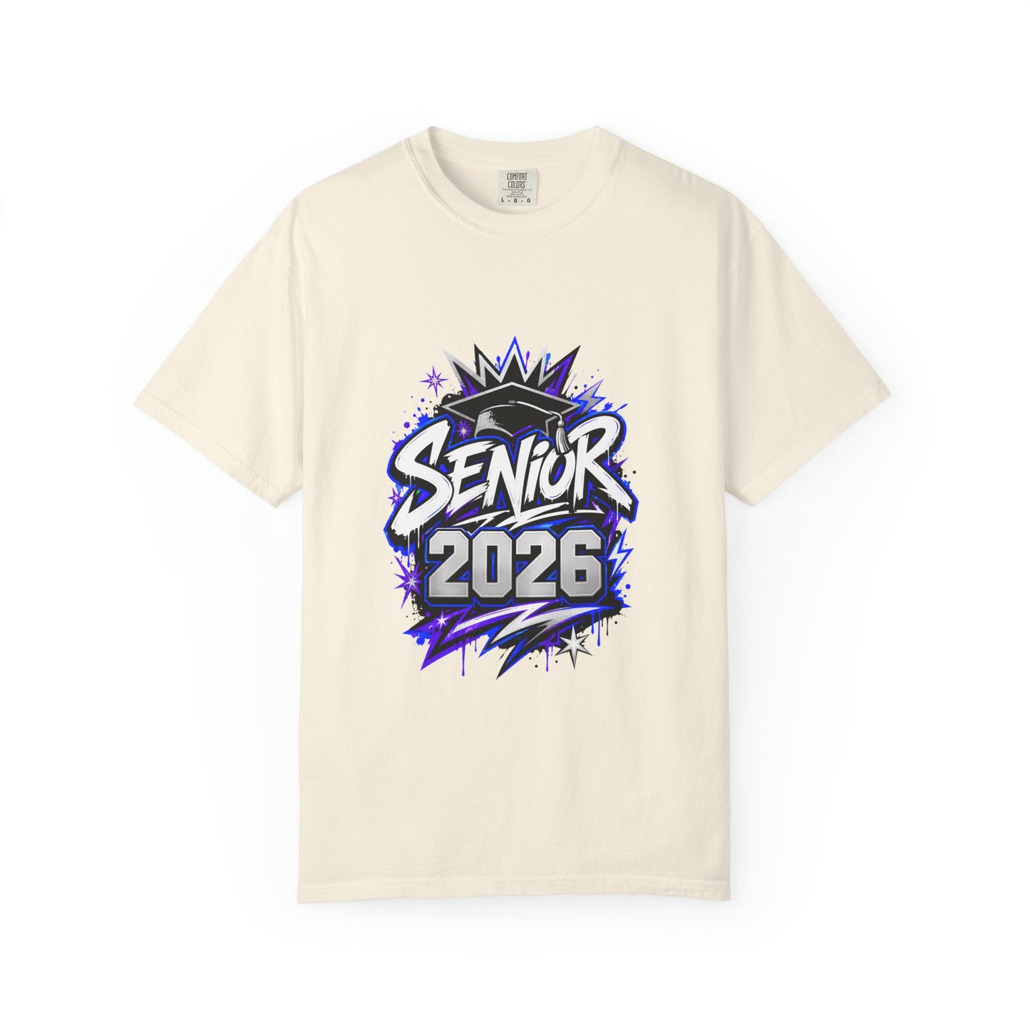 Senior 2026 Comfort Colors Shirt | Class of 2026 Graffiti Graduation Tee | Unisex Senior Gift