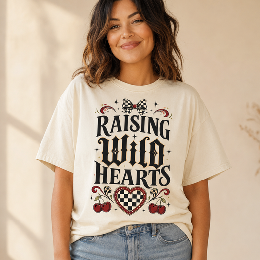Raising Wild Hearts Mom Comfort Colors® Tee