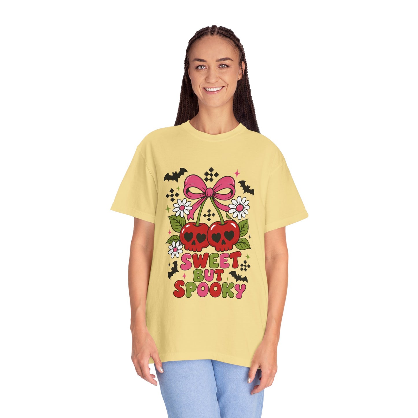 Sweet But Spooky Skull Cherries T-shirt | Halloween Cute Goth