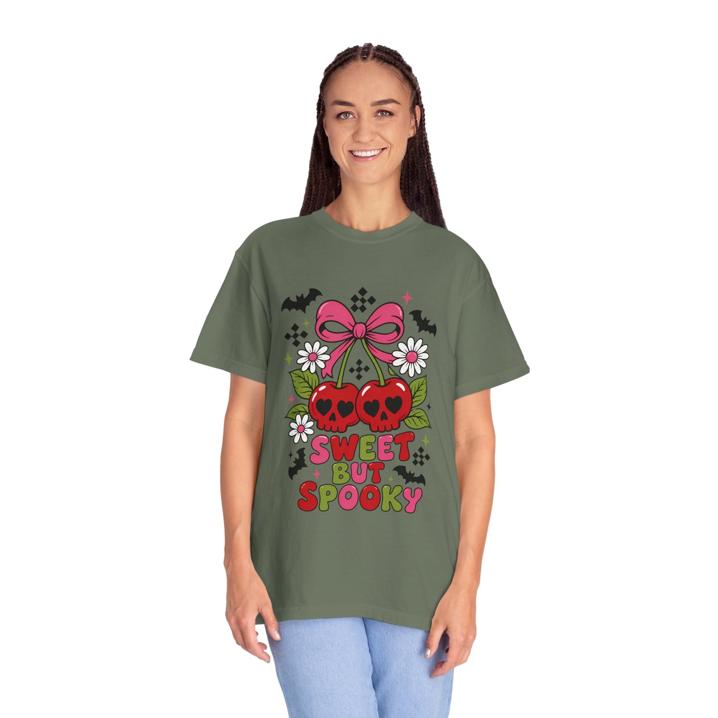 Sweet But Spooky Skull Cherries T-shirt | Halloween Cute Goth