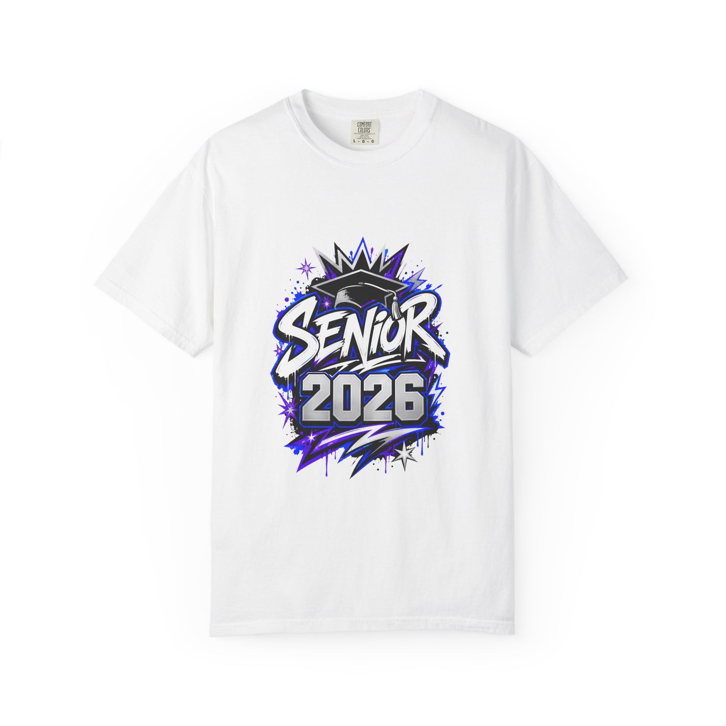 Senior 2026 Comfort Colors Shirt | Class of 2026 Graffiti Graduation Tee | Unisex Senior Gift