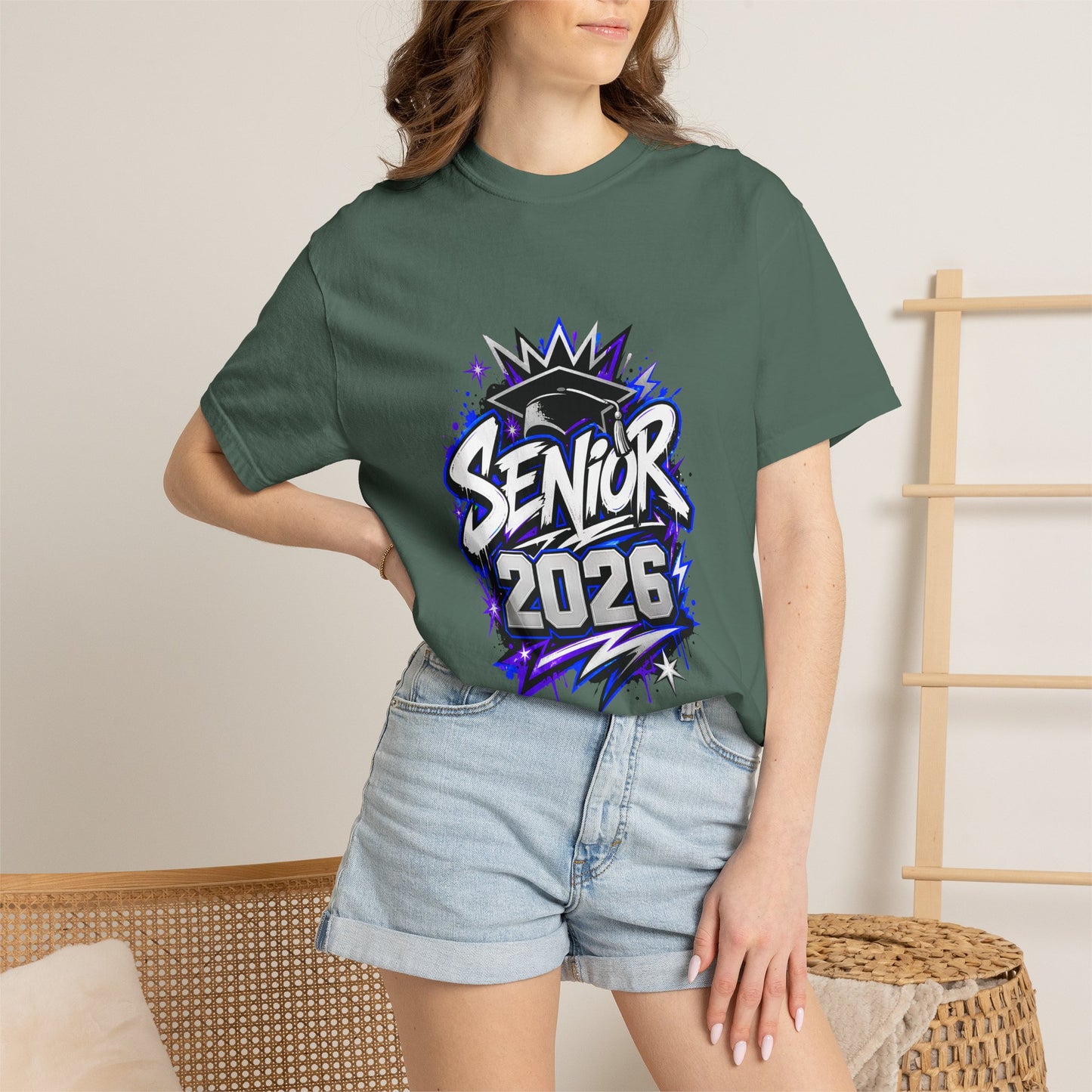Senior 2026 Comfort Colors Shirt | Class of 2026 Graffiti Graduation Tee | Unisex Senior Gift